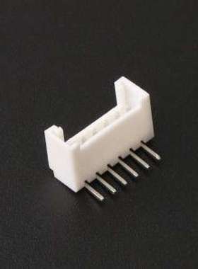 2.0-6P WZDK 线对板针座 1x6P 间距:2mm 弯插 系列:PH 白色 弯插,
