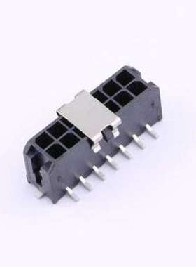 HC-MX3.0-2*7ALT-05 线对板针座 2x7P 间距:3mm 立贴 黑色 SMD,P=