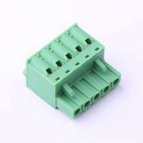 KF2EDGKD-5.0-5P 插拔式接线端子 5mm 1x5P 排数:1 每排P数:5 P=5