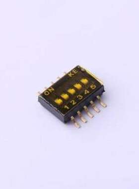 DSHP05TSGER 拨码开关 5位 1.27mm间距SMD KE拨码开关 DIPswitch