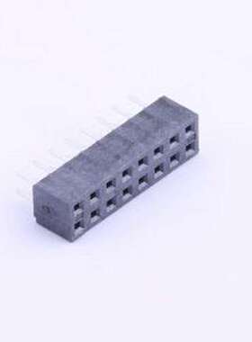 791077007 排母 间距:2mm 2x8P 直插 插件,P=2mm