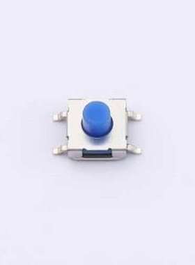 BTS0E0053EUG00 轻触开关 6.2*6.2*5.2h 250gf 蓝色硅胶 贴片 SMD