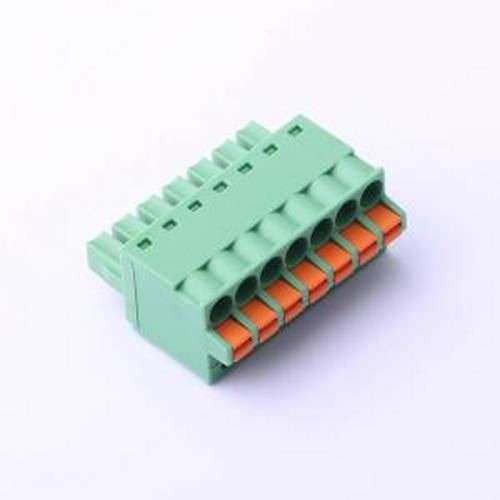 DB2EKD-3.81-7P-GN 插拔式接线端子 3.81mm 1x7P 排数:1 每排P数: