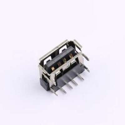 XUBF-012-0404 USB连接器 USB 2.0 AF 10.0-6.3H 四脚插板式卷/有