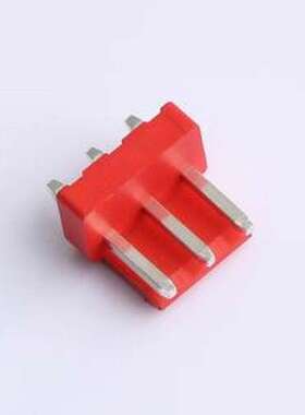 XY-VH3.96-3A11-R 线对板针座 VH 3.96mm 1x3P 直插 红色 插件,P=