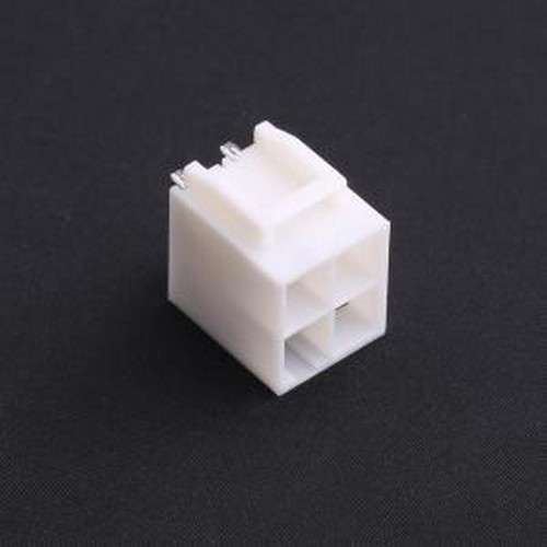 HX62008-4A 线对板针座 2x2P 间距:6.2mm 直插 白色 插件,P=6.2mm