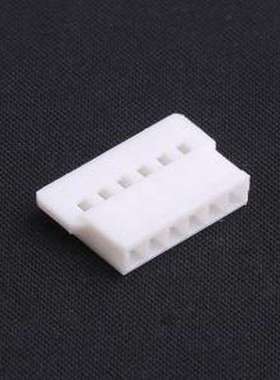 HX20032-6P 胶壳(线对板/线对线) 1x6P 2mm 白色 P=2mm