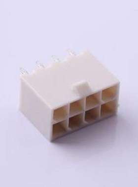 39288080 线对板针座 2x4P 间距:4.2mm 直插 插件,P=4.2mm