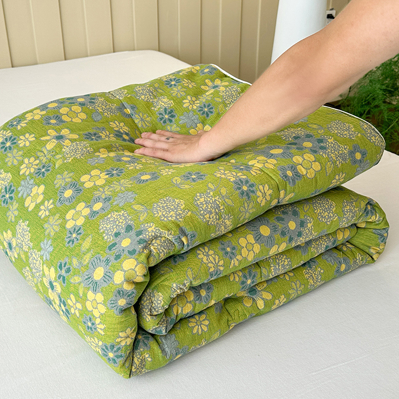 A类全棉双层纱被子纯棉春秋被