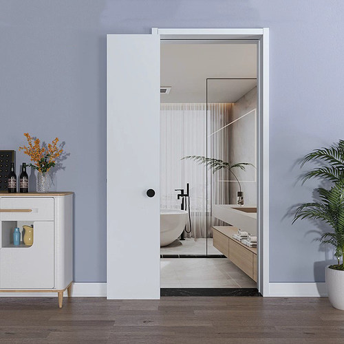 厨房折叠门无轨道平移隐形推拉门