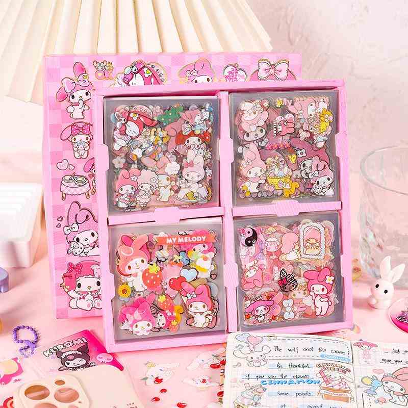 50/100pcs Mixed Cartoon Sanrio Stickers Cute Hello Kitty Cin