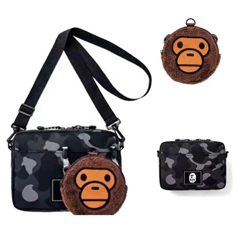 2pcs Monkey MOBILE PHONE BAG Single Shoulder Bag Shoulder Ba