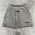 Double Row Flocked Letter Shorts Dark Gray