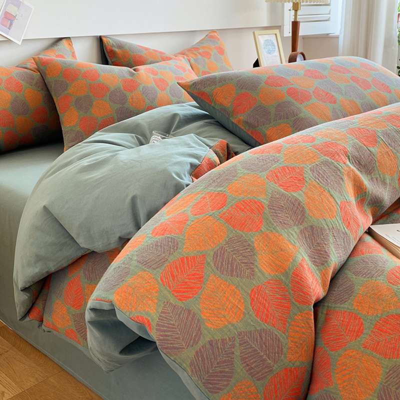 高级感全棉双层纱四件套2024新款