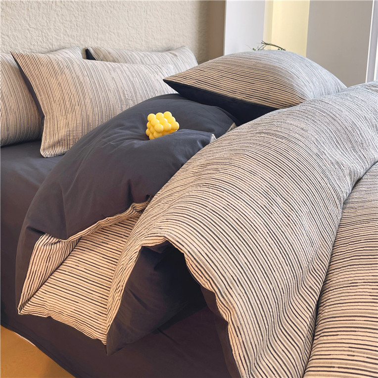 高级感加厚全棉四件套四季通用