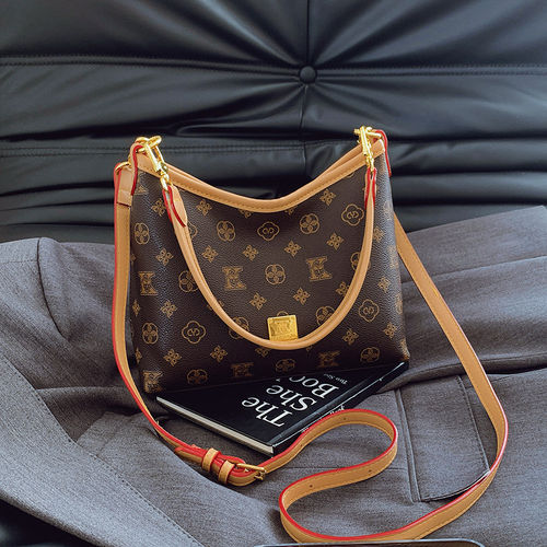 lv5&vv20印花托特包女秋冬大容量百搭通勤手提包高级感单肩斜挎包