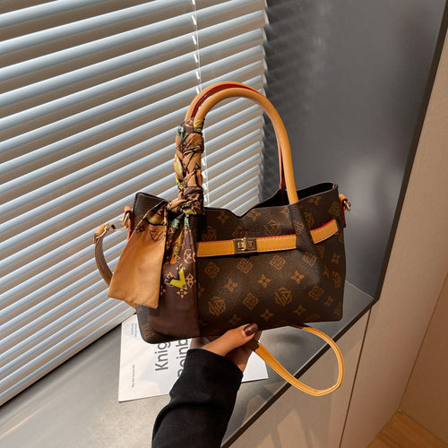 lv5&vv20复古老花手提包女时尚百搭子母包高级质感通勤单肩斜挎包