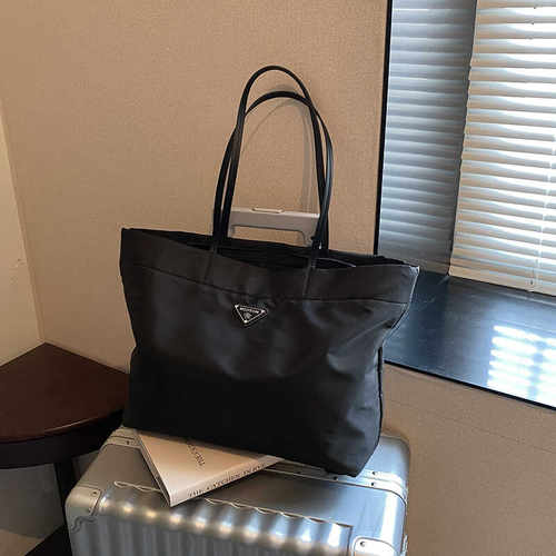 lv5&vv20高级感牛津布托特包大容量单肩包电脑包上课通勤手拎百搭
