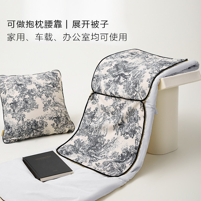 汽车载抱枕两用被子车内高档枕头空调被可折叠沙发午休毯子二合一