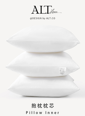 抱枕芯内胆45x45沙发靠枕芯50x50羽丝绒填充棉40x40靠垫芯不塌陷
