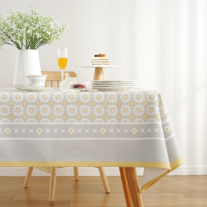 餐桌布北欧式轻奢长方形布艺高级感茶几布高端台布2025新款仿棉麻,居家布艺,桌布,淘宝优惠券,粉丝福利购,淘宝优惠卷