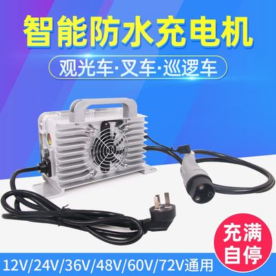 萨美特高频智能充电机电动叉车观光车巡逻车扫地车24V48V充电器