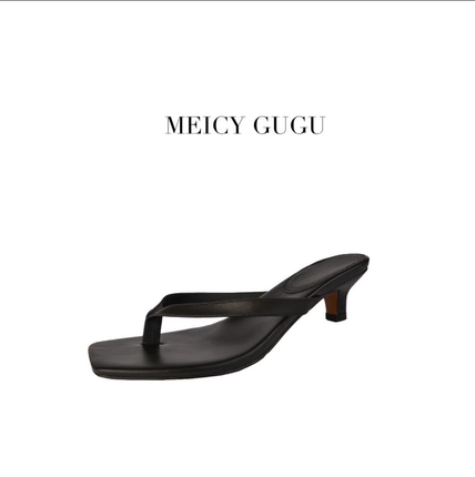 MEICY GUGU·真皮人字拖凉鞋w10