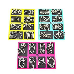 智力解环解扣套装儿童小学生成人老人休闲益智玩具九连环礼物