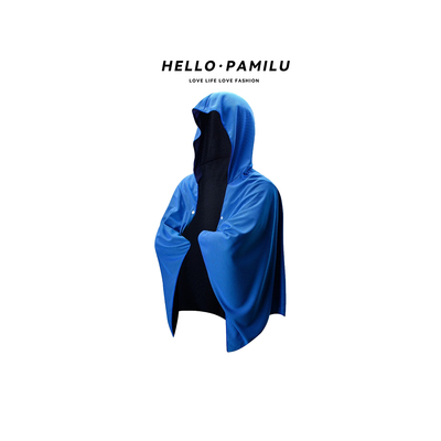 户外凉感速干头戴防晒斗篷浴巾