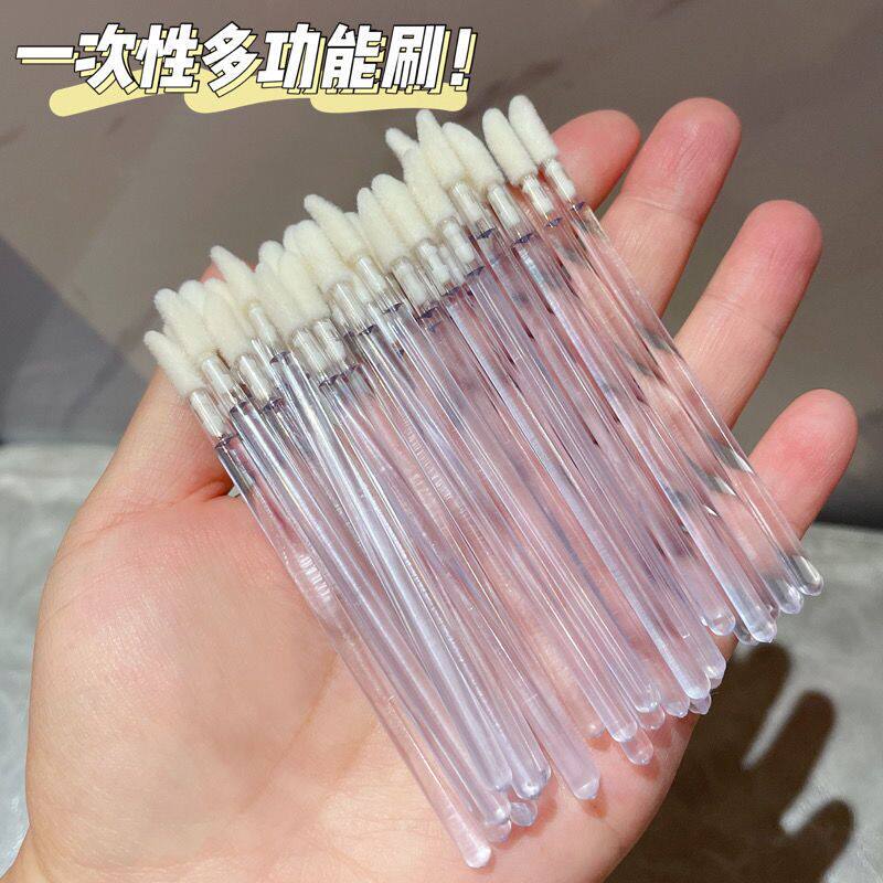 嫁接睫毛慕斯棉棒睫毛辅助工具慕斯泡泡专用清洁棉棒实心植绒棉棒
