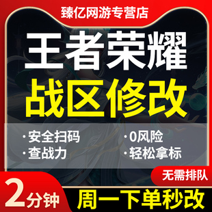 王者改战区 查荣耀战力 安卓 苹果 ios改战区 改地区更改代改定位