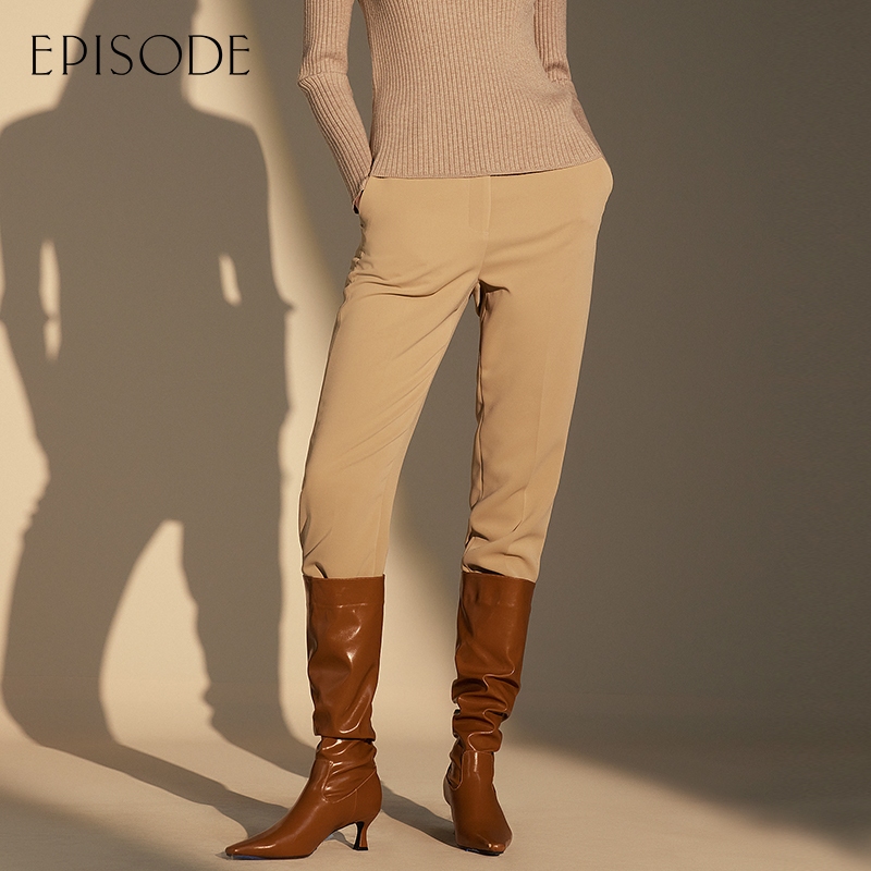 贴心对称侧口袋舒适面料微弹，休闲通勤百搭