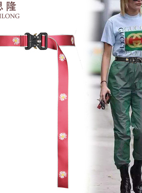 梦思隆腰带女装饰连衣裙配西服外套大衣腰封加长尼龙皮带工装裤带