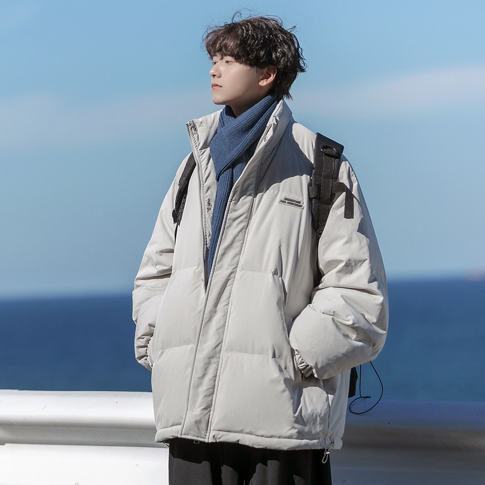 港风棉衣男潮ins冬季加绒加厚大码潮流百搭冬装面包棉服棉袄外套