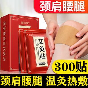 200贴童草堂艾灸贴艾叶贴热灸贴温灸贴艾草肩颈腰腿贴艾灸热敷贴