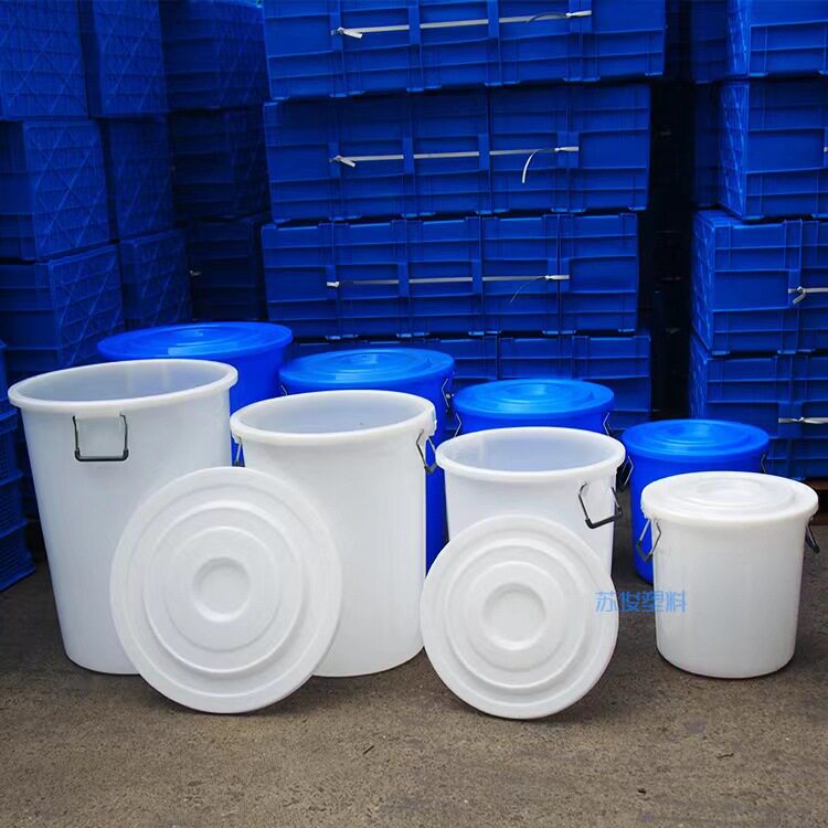 工业塑胶水桶塑料蓄水桶车间水桶垃圾桶仓库货运大水桶工厂