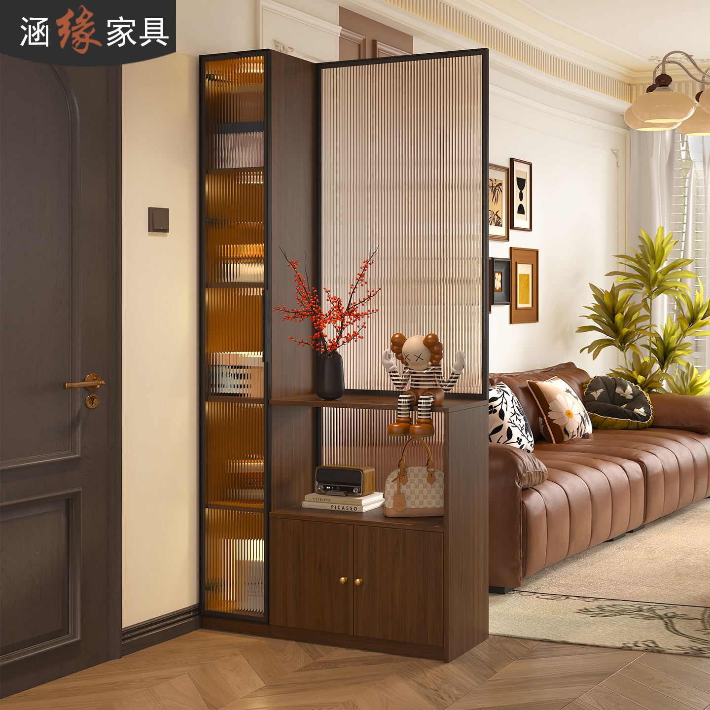 中古风玄关柜入户正对门鞋柜屏风隔断一体客厅置物架装饰柜W61,住宅家具,门厅/玄关柜/玄关架,淘宝优惠券,粉丝福利购,淘宝优惠卷