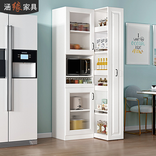 现代简约隐形抽拉餐边柜一体靠墙多功能置物架餐厅角落柜7G 240