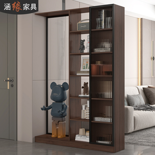 饰屏风置物架家用门厅展示柜7W28 玄关柜入户客厅隔断柜现代简约装