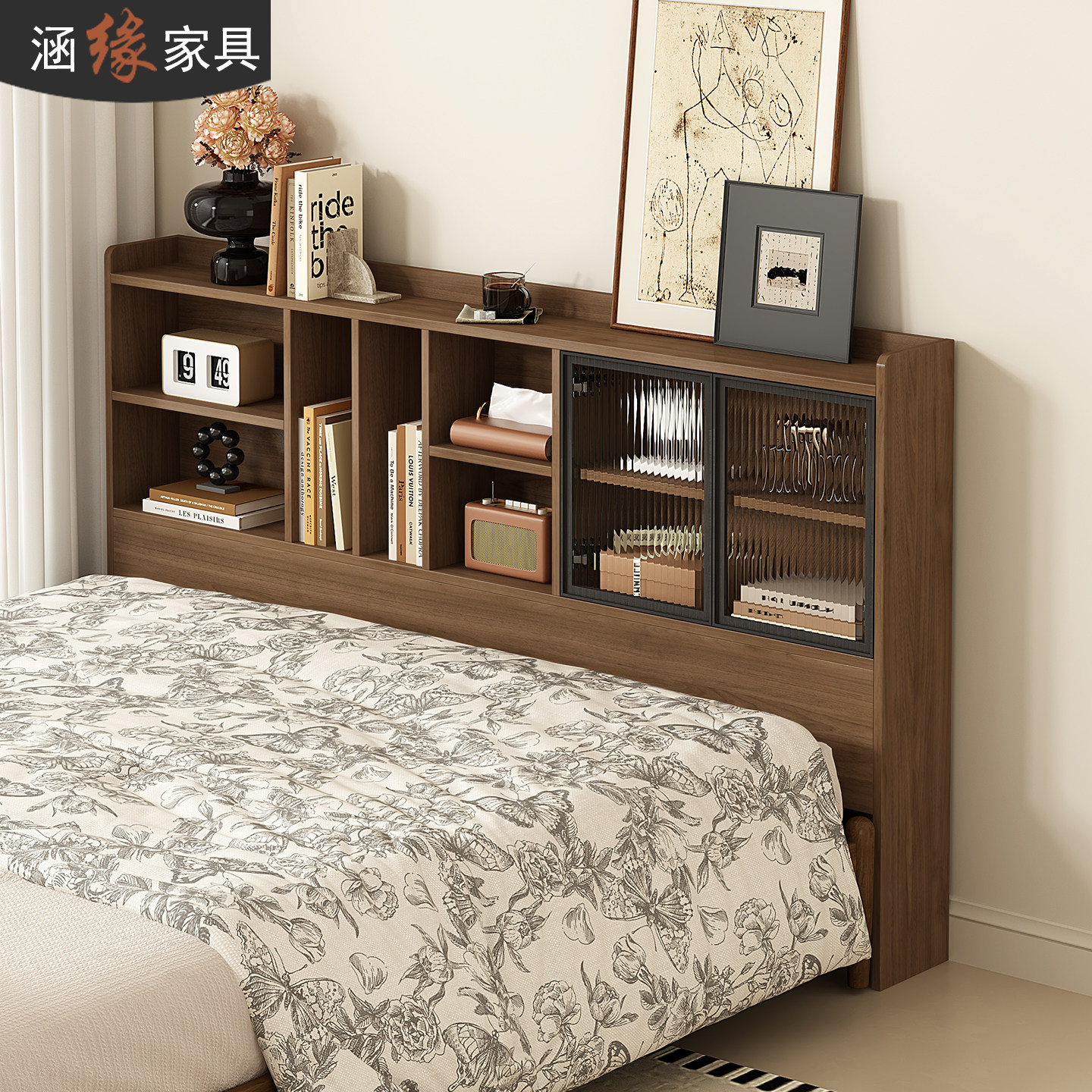 卧室床边侧边柜小床头柜20cm窄床尾柜夹缝收纳储物柜家用书柜C15,住宅家具,床头柜,淘宝优惠券,粉丝福利购,淘宝优惠卷