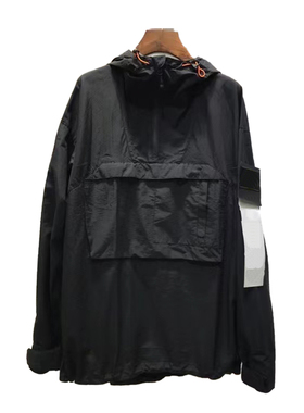 TOPSTONEY 秋冬新款男士工装外套罗盘袖章连帽青年夹克风衣外套