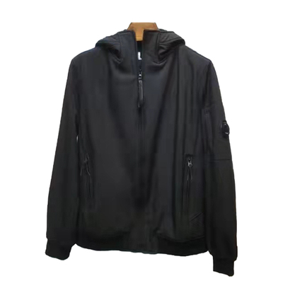 TOPSTONEY秋冬新款简单符合面袖口镜片拉链连帽夹克外套