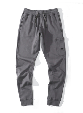 TOPSTONEY美式纯色卫裤夏季薄款宽松束脚潮牌港风运动休闲九分裤