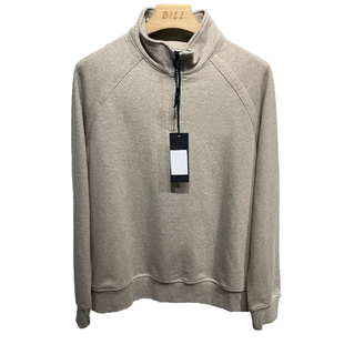 Topstoney秋冬男士成熟简约商务风休闲半拉链连帽衫