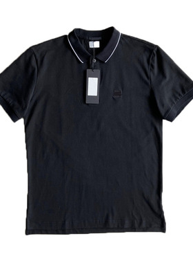 topstoney男士时尚翻领纽扣弹力珠纯棉Polo衫高端商务休闲半袖衫