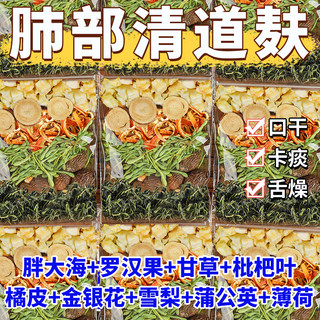 胖大海罗汉果雪梨茶清养痰化茶包金银花蒲公英甘草枇杷咳止喉润肺