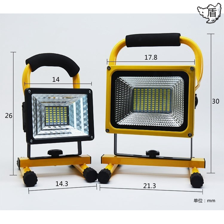充电野营室外超亮室内外手提式led强光户外灯照射灯太阳能 投光灯