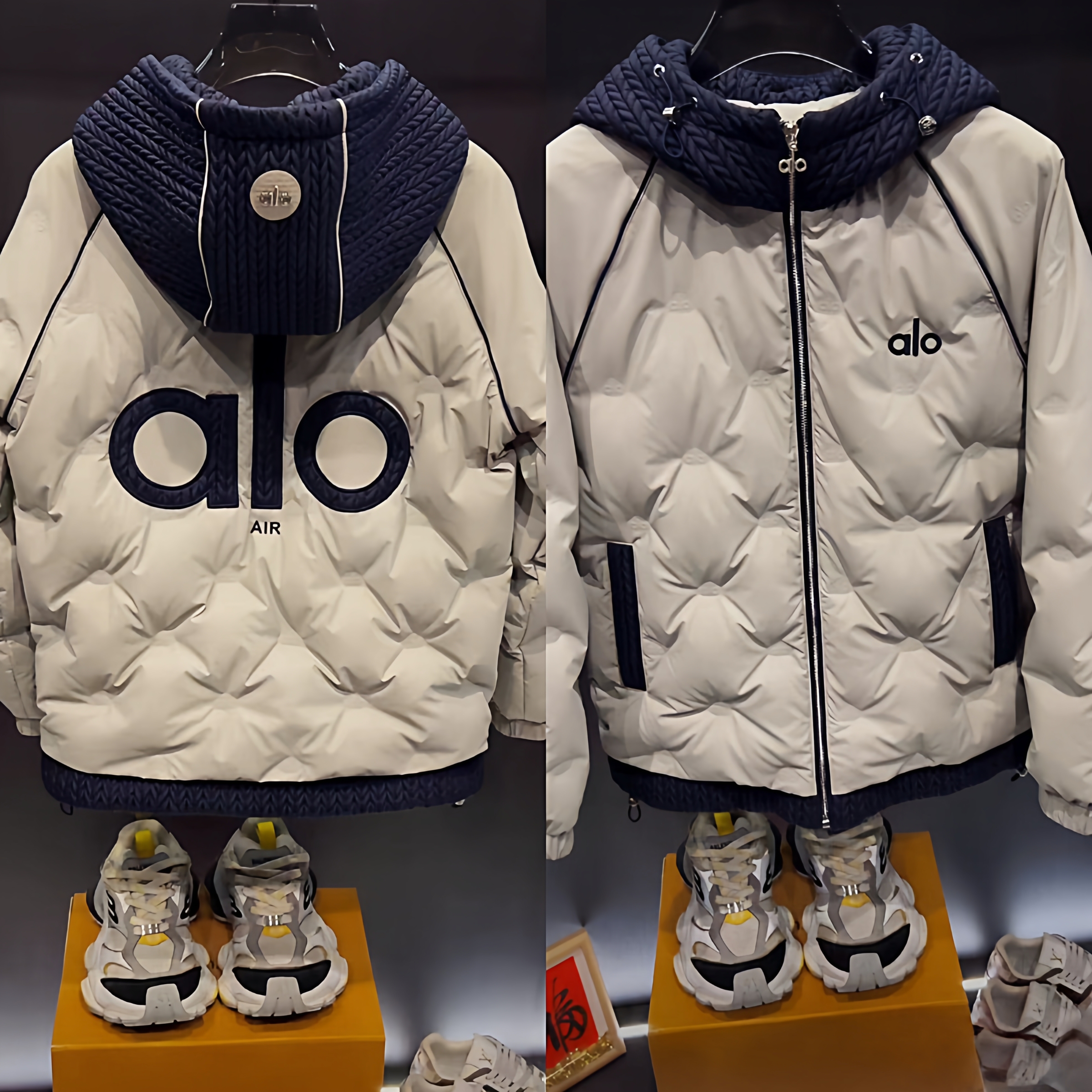 alo冬季新款男装轻奢棉服男款棉衣休闲户外学生韩版百搭宽松外套