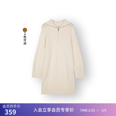 【商场同款】LILY冬新款女装连衣裙123430T7314