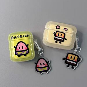 波浪壳海绵宝宝适用于AirPods4代耳机套苹果AirPodpro3蓝牙保护壳